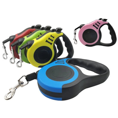 Retractable Dog Leash – 3m/5m | Strong, Tangle-Free & Flexible