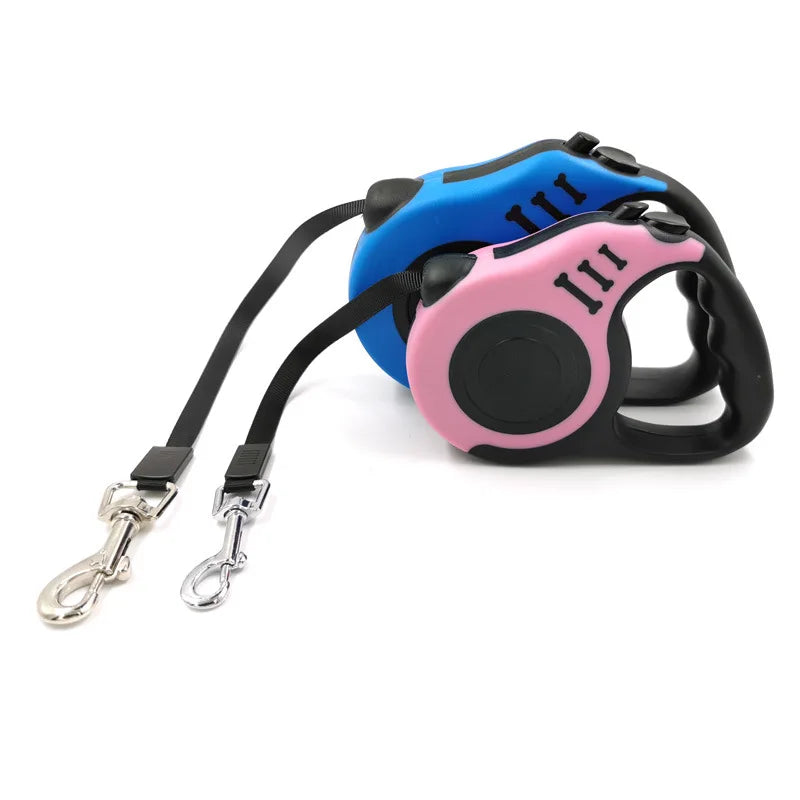 Retractable Dog Leash – 3m/5m | Strong, Tangle-Free & Flexible